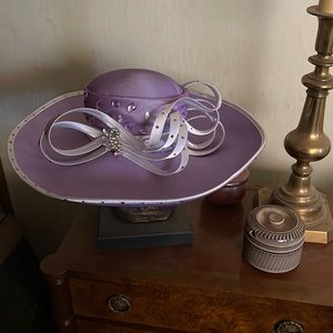 Lavender in color dress hat